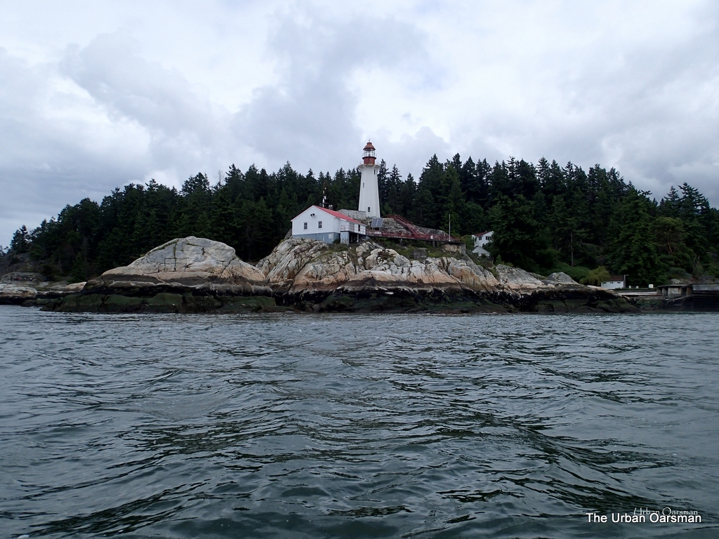 The Urban Oarsman rows the Maelstrom to Point Atkinson, Lighthouse Park