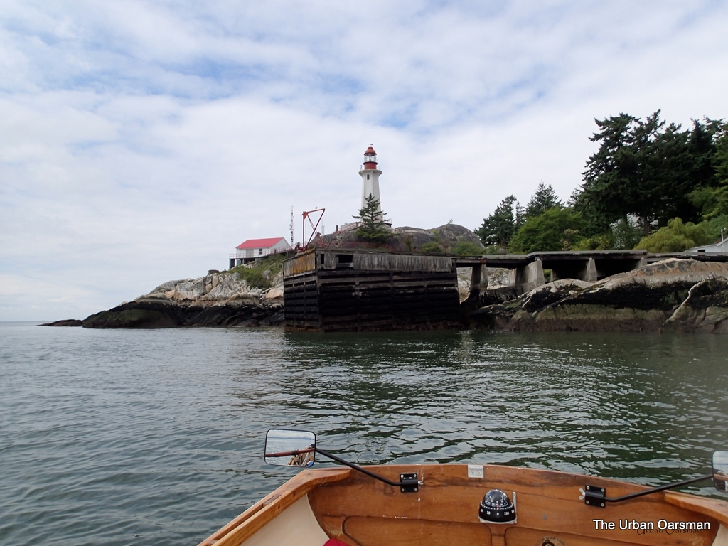 The Urban Oarsman rows the Maelstrom to Point Atkinson, Lighthouse Park