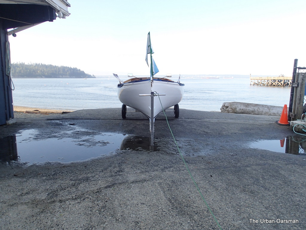 The Urban Oarsman row to the North Arm of the Fraser from Hollyburn Sailing Club.