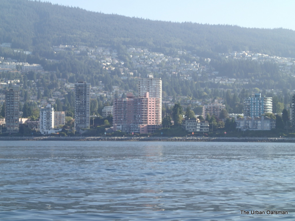 The Urban Oarsman row to the North Arm of the Fraser from Hollyburn Sailing Club.