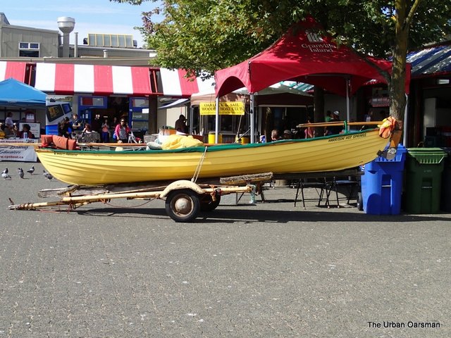 The Urban Oarsman rows Gwragedd Annwn to the Vancouver Wooden Boat Festival 2013