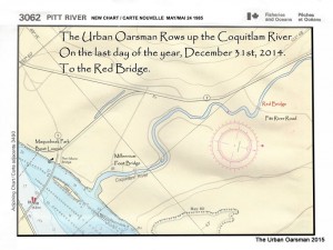 Last Row of 2014 Up the Coquitlam River to the Red Bridge