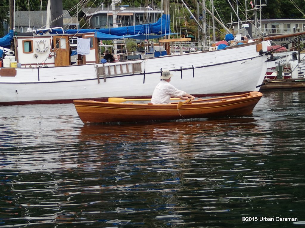 The Urban Oarsman rows at Pender Harbour Days
