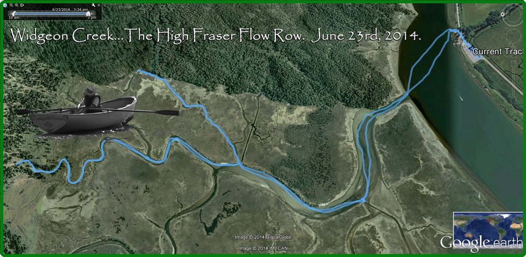 Widgeon Creek High Fraser Runoff water level.